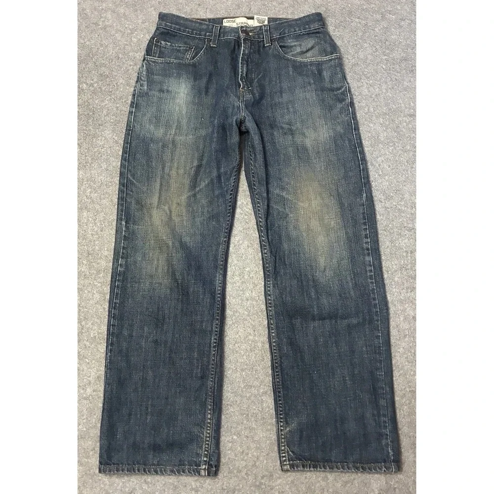 Vintage Levis 569 Loose Straight Baggy Mens 30x29 Faded Skater Y2K 2000s